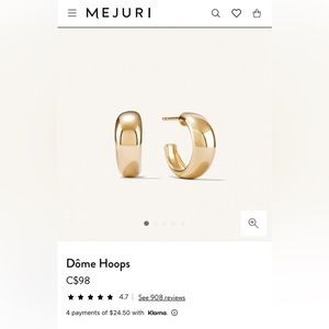 Mejuri Dome Hoops